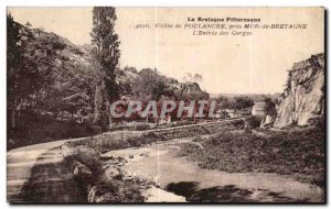 Old Postcard Brittany Picturesque Vallee Poulancre near Mur de Bretagne L Ent...