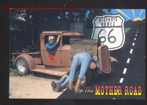 HISTORIC ROUTE 66 THE MOTHER ROAD ANTIQUE PHILIPPS 66 PICKUP TRUCK POSTCARD