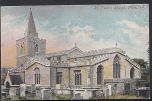 Nottinghamshire Postcard - St Peter's Church, Mansfield  RS131