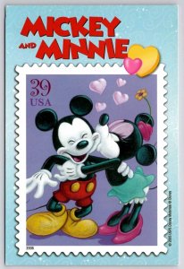 Disney Mickey And Minnie Timeless Romance 4x6 USPS 2006  Postcard F38