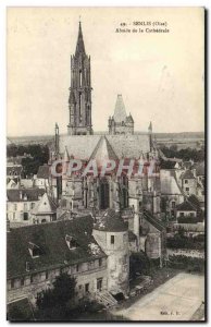 Old Postcard Senlis Apse of the Cathedral