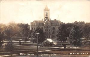 D48/ Aledo Illinois Il Real Photo RPPC Postcard 1915 Court House Building