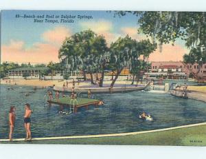 Linen SWIMMING POOL AT SULPHUR SPRINGS Tampa Florida FL M7795