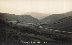 TROUGH OF BOWLAND LANCASHIRE ENGLAND~A E SHAW #3 REAL PHOTO POSTCARD