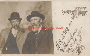 WA, Tacoma, Washington, RPPC, Man with Father in Law, Photo