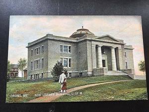 Postcard New Library in Orono, ME.      W1