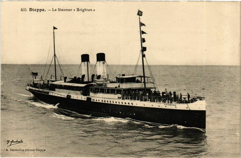 CPA AK Le Steamer Brighton - Dieppe SHIPS (911404)