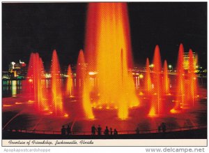 Friendship Fountain at Night Jacksonville Florida