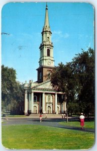 Postcard - Center Church and Union Church, New Haven, Connecticut, USA