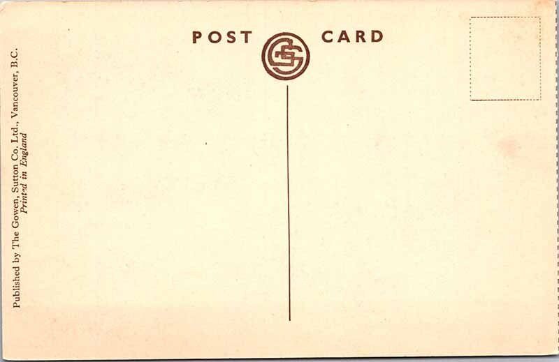 Postcard GARDEN SCENE Victoria British Columbia BC AK5161