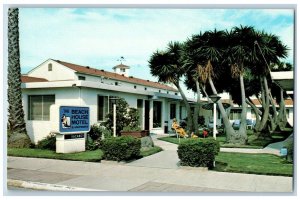 Santa Barbara California CA Postcard Beach House Motel Apartments c1960 Vintage