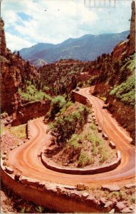 Temple Drive cave Winds Manitou Springs CO Colorado Postcard PM Denver Cancel  