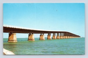 Bahia Honda Bridge Overseas Highway Key West Florida FL UNP Chrome Postcard N5