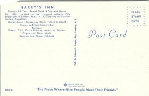 Postcard NJ Somers Point Multiview Interior Harry's Inn B9