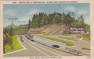 Tennessee Great Smoky Mountains National Park Parking Area At Newfound Gap As...