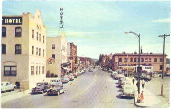 Street Scene in Coeur d'Alene Idaho ID