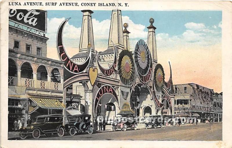 Amusement Park Postcard Post Card Coney Island, New York, NY, USA Amusement P...