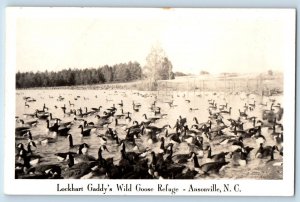 Ansonville North Carolina Postcard RPPC Photo Lockhart Gaddy's Wild Goose Refuge