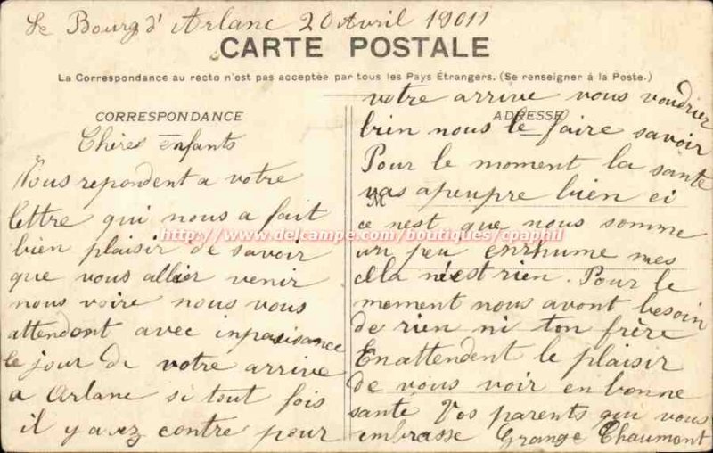 Old Postcard Fantaisie Happy Easter (Egg)