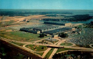 Maryland Middle River Aerial View Martin Plant and Airport 1962