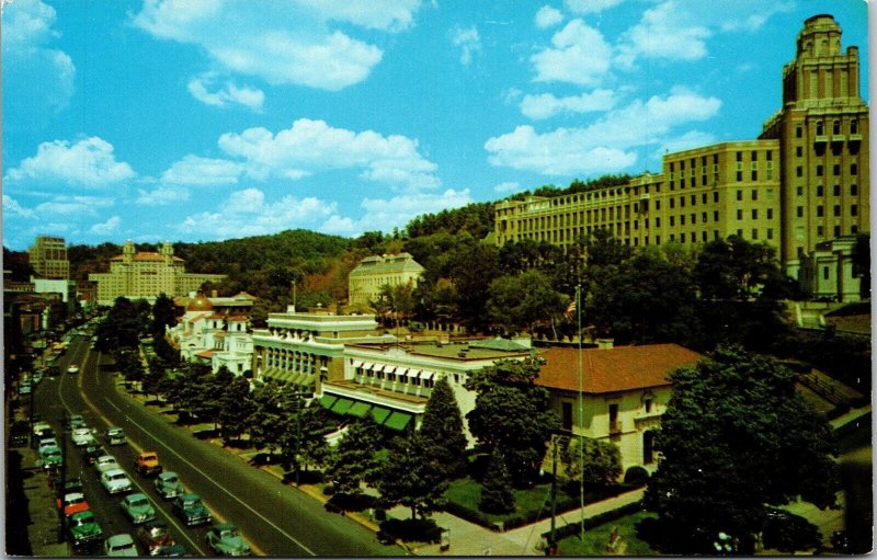 Central Ave Magnolia Bath House Medical Arts Building Hot Springs AR Postcard  