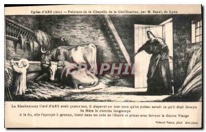 Postcard Old Church of Ars Ain paint the Chapel of the Glorification M Borel ...