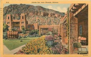 Arizona 1945 Jokake Inn Winter Phoenix Arizona Lollesgard Teich Postcard 949