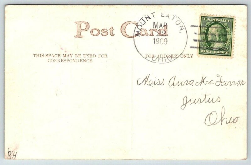 US Navy Cruiser Washington  Admiral Evans  Postcard  1909