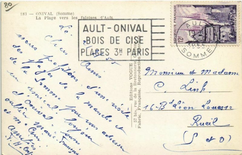 CPA ONIVAL-Sur-MER La Plage (808097)