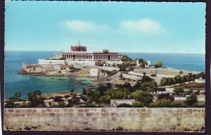 P1464 vintage unused agfacolor postcard malta - dragonara palace view