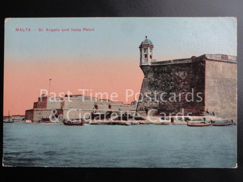 c1918 Malta: St. Angelo and Isola Point