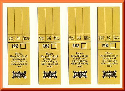Frisco, St Louis & San Francisco Railroad Seat Check Tick...