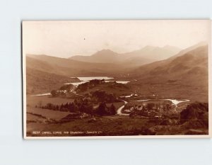 Postcard Capel Curig And Snowdon Capel Curig Wales