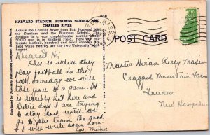 Postcard STADIUM SCENE Cambridge Massachusetts MA AM2804