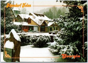 VINTAGE CONTINENTAL SIZE POSTCARD ALPINE VILLAGE OF HELEN GEORGIA