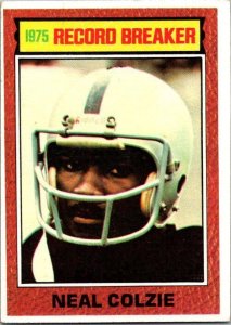 1976 Topps Football Card '75 Record Breaker Neal Colzie Oakland Raiders ...