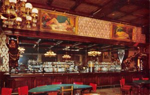 LAS VEGAS Golden Nugget Gambling Hall Casino Interior Vintage Postcard c1950s