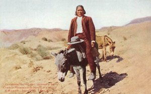 Navajo Missionary LAMONKEONE Toreva, AZ Native Americana c1910s Vintage Postcard