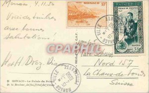 'Modern Postcard Monaco Palace of the Prince and the rock of the dog''s head'