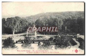 Old Postcard Parc de St Cloud Grandes Eaux Basin St John and the Iron Horse B...