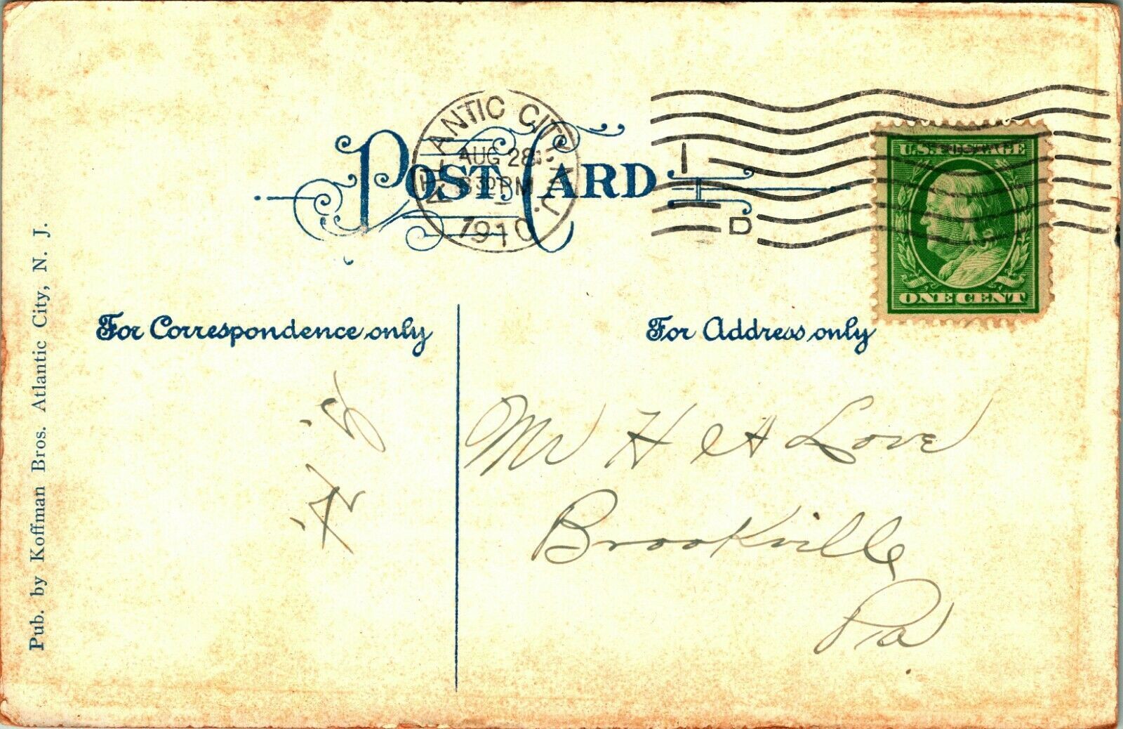 We Were Conly Posing for this Atlantic City New Jersey NJ 1910 DB Comic