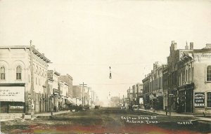 Postcard RPPC C-1910 Iowa Algona Street Scene 23-12607