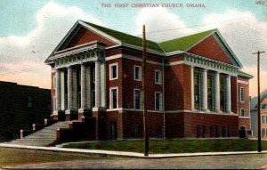 Nebraska Omaha The First Christian Church 1910
