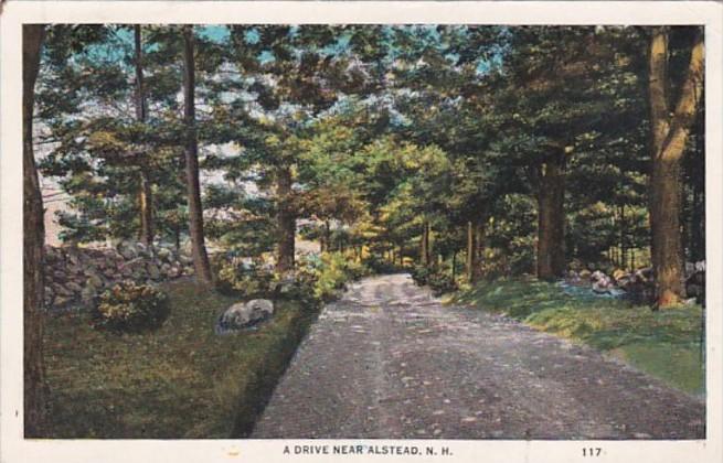 New Hampshire A Drive Near Alsted 1912