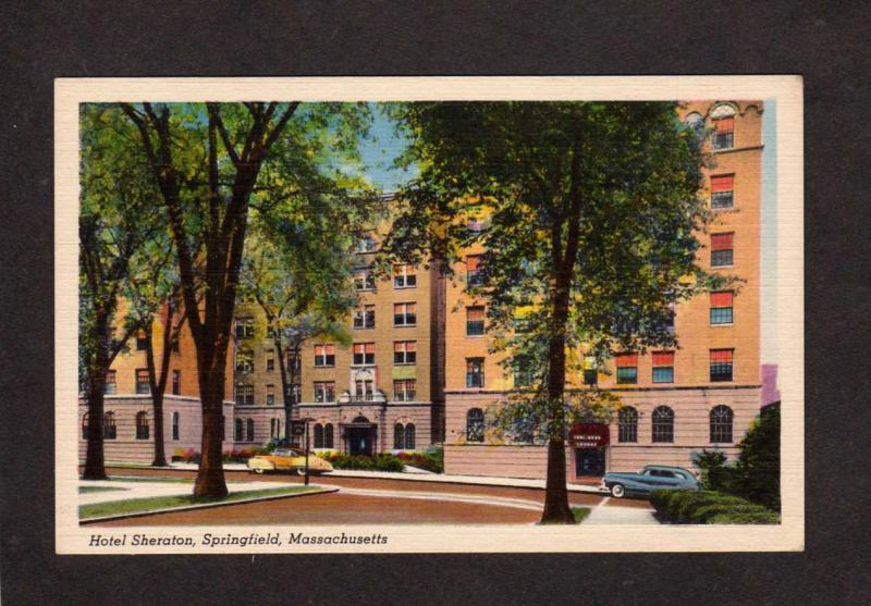 MA Hotel Sheraton Springfield Mass Massachusetts Postcard