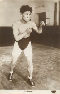 French boxing champion Edouard Mascart photo postcard