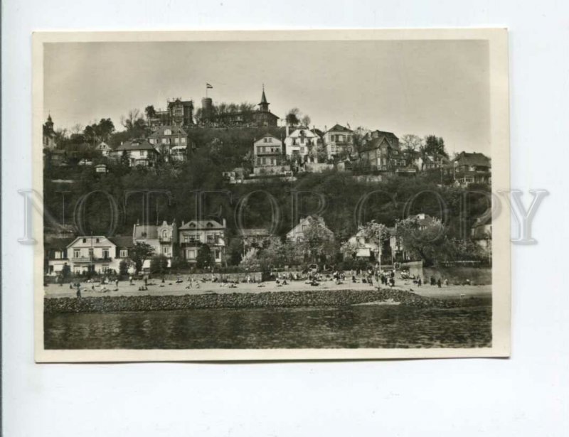 3154967 Germany Hamburg BLANKENESE SULLBERG Beach Vintage PC