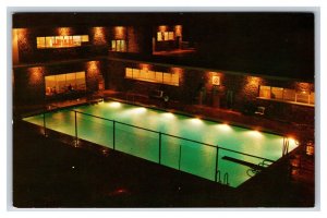 Radium Hot Springs Swimming Pool British Columbia Canada UNP Chrome Postcard S8