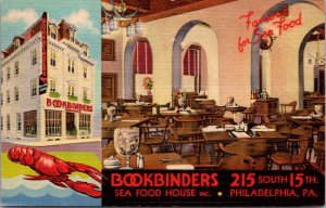 Linen PC Bookbinders Seafood Restaurant 215 South 15th Philadelphia Pennsylvania