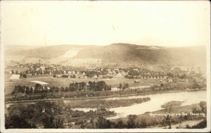 Wyalusing PA From Quarry c1910 Real Photo Postcard